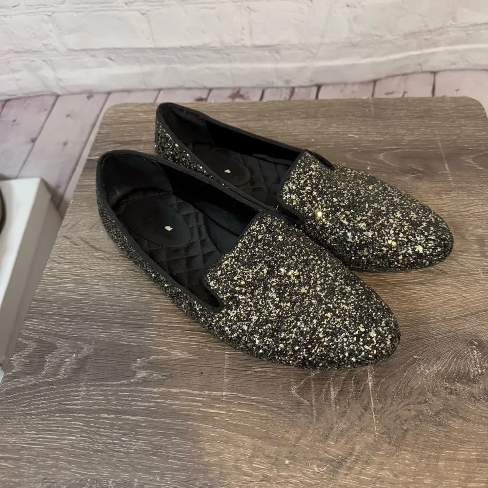 Birdies The Starling Glitter Ballet flats black size 7.5